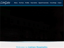 Tablet Screenshot of lingatehospitality.com